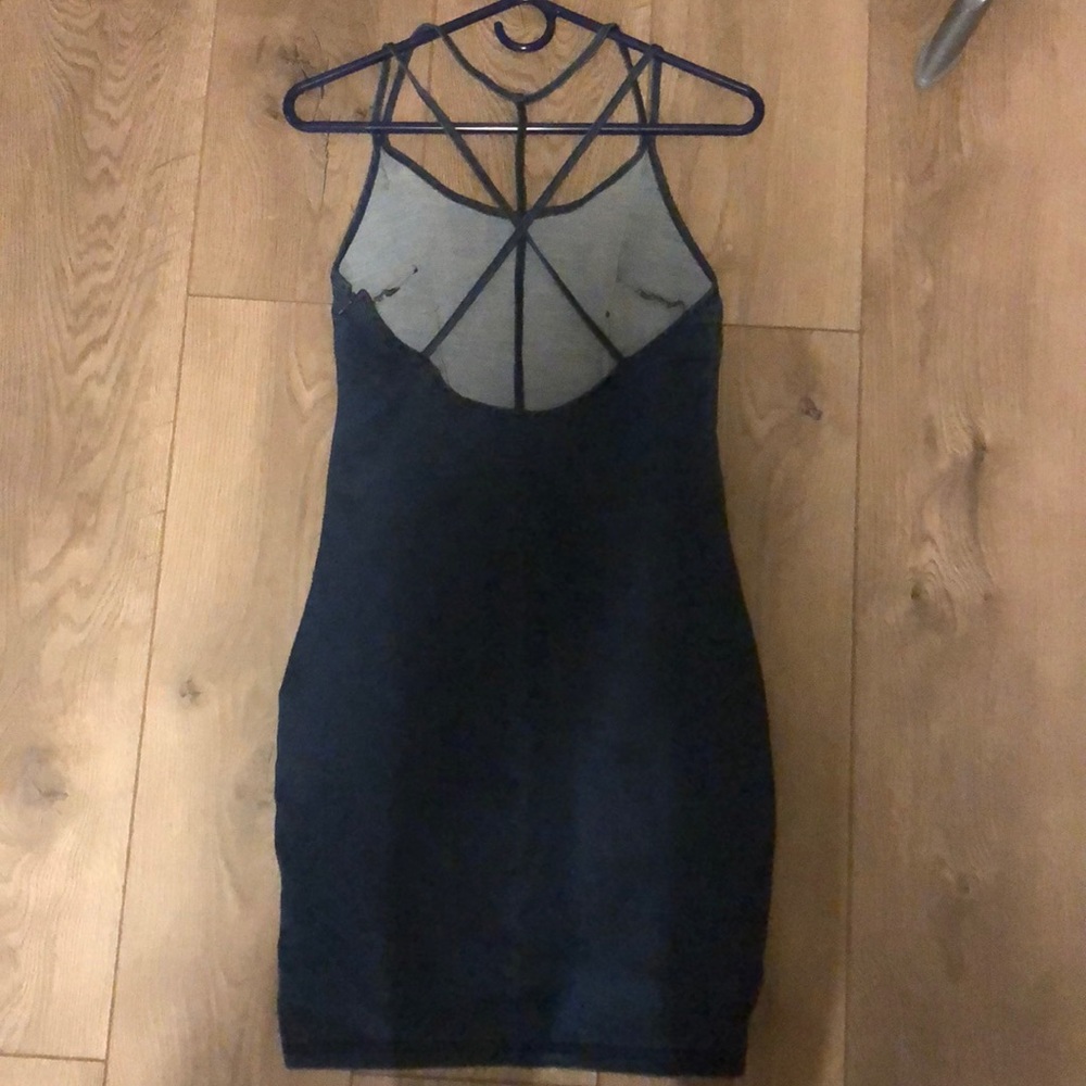 Mebon denim stretchy mini dress